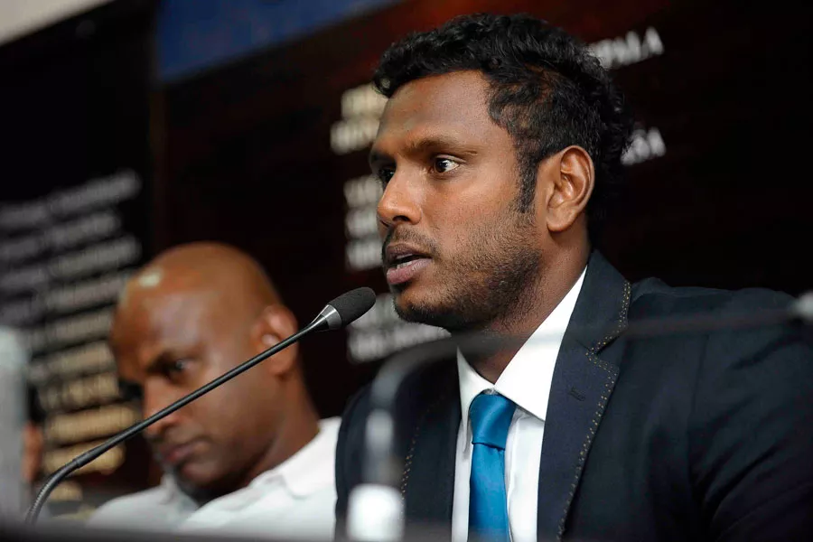 angelo mathews speaks to the media ahead of sri lanka 039 s departure may 4 2016 photo courtesy slc angelo mathews speaks to the media ahead of sri lanka 039 s departure may 4 2016 photo courtesy slc