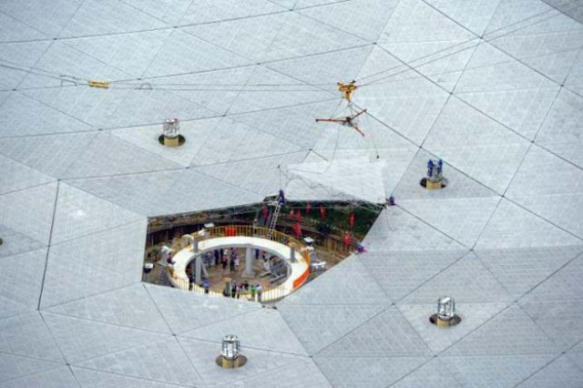 the last panel of china 039 s world largest radio telescope named 039 039 fast 039 039 is installed in pingtang county guizhou province china july 3 2016 china daily via reuters the last panel of china 039 s world largest radio telescope named 039 039 fast 039 039 is installed in pingtang county guizhou province china july 3 2016 china daily via reuters