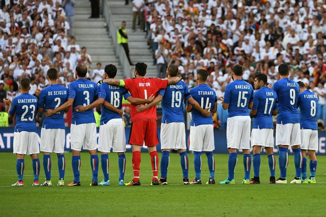 bowing out italy exited the tournament after losing to germany 6 5 on penalties in the euro 2016 quarter finals photo afp