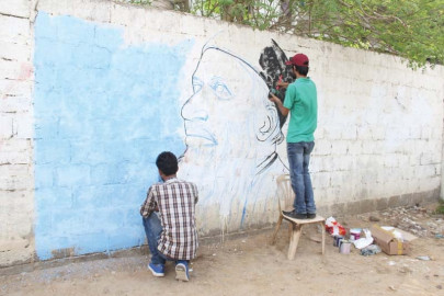 edhi mural whitewashed moments after completion edhi mural whitewashed moments after completion