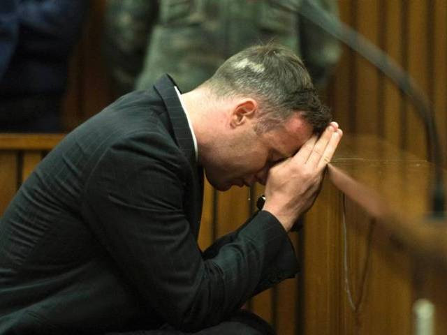 oscar pistorius breaks down at the pretoria high court on june 14 2016 photo afp oscar pistorius breaks down at the pretoria high court on june 14 2016 photo afp