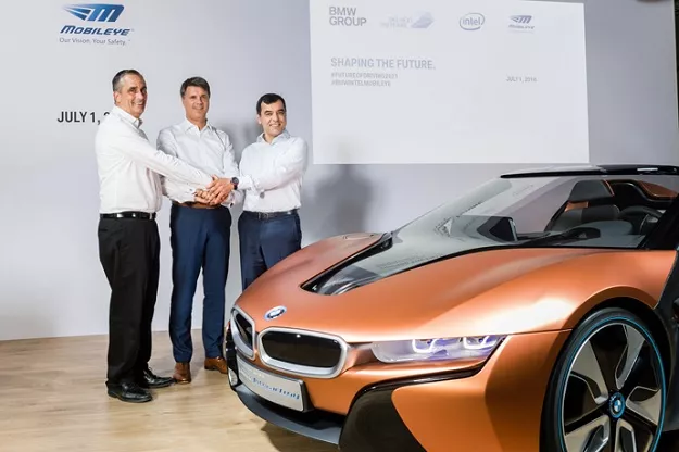 intel ceo brian krzanich chairman bom of bmw ag harald kr ger and mobileye chairman amnon shashua photo bmw intel ceo brian krzanich chairman bom of bmw ag harald kr ger and mobileye chairman amnon shashua photo bmw