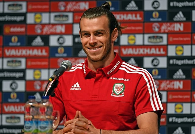 wales 039 forward gareth bale gives a press conference in dinard on july 4 2016 two days ahead of the team 039 s euro 2016 semi final football match against portugal photo afp wales 039 forward gareth bale gives a press conference in dinard on july 4 2016 two days ahead of the team 039 s euro 2016 semi final football match against portugal photo afp