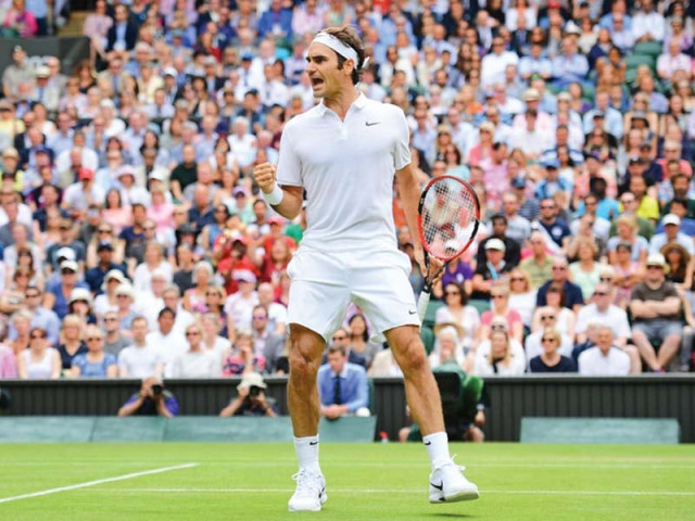 federer rolled back the years with a vintage performance to claim yet another straight sets win to reach 14th wimbledon quarter final photo afp federer rolled back the years with a vintage performance to claim yet another straight sets win to reach 14th wimbledon quarter final photo afp