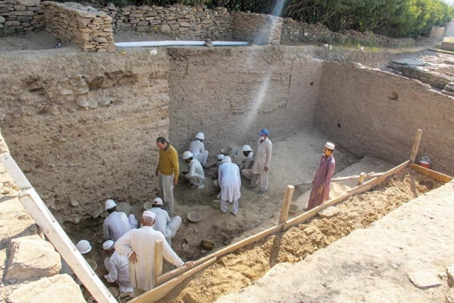 members of the archeological mission are seen unearthing important architectural remains of ancient times in bazira photo express members of the archeological mission are seen unearthing important architectural remains of ancient times in bazira photo express