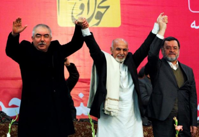 afghan presidential candidate ashraf ghani ahmadzai c and his two vice presidential candidates abdul rashid dostum l a former uzbek militia leader and sarwar danish r attend the first day of the presidential campaign in kabul february 2 2014 photo reuters afghan presidential candidate ashraf ghani ahmadzai c and his two vice presidential candidates abdul rashid dostum l a former uzbek militia leader and sarwar danish r attend the first day of the presidential campaign in kabul february 2 2014 photo reuters