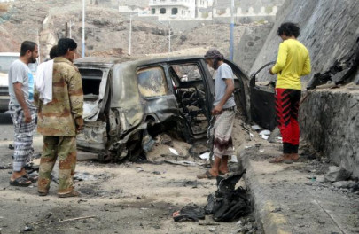 at least six soldiers killed in double suicide bombing in yemen s aden at least six soldiers killed in double suicide bombing in yemen s aden