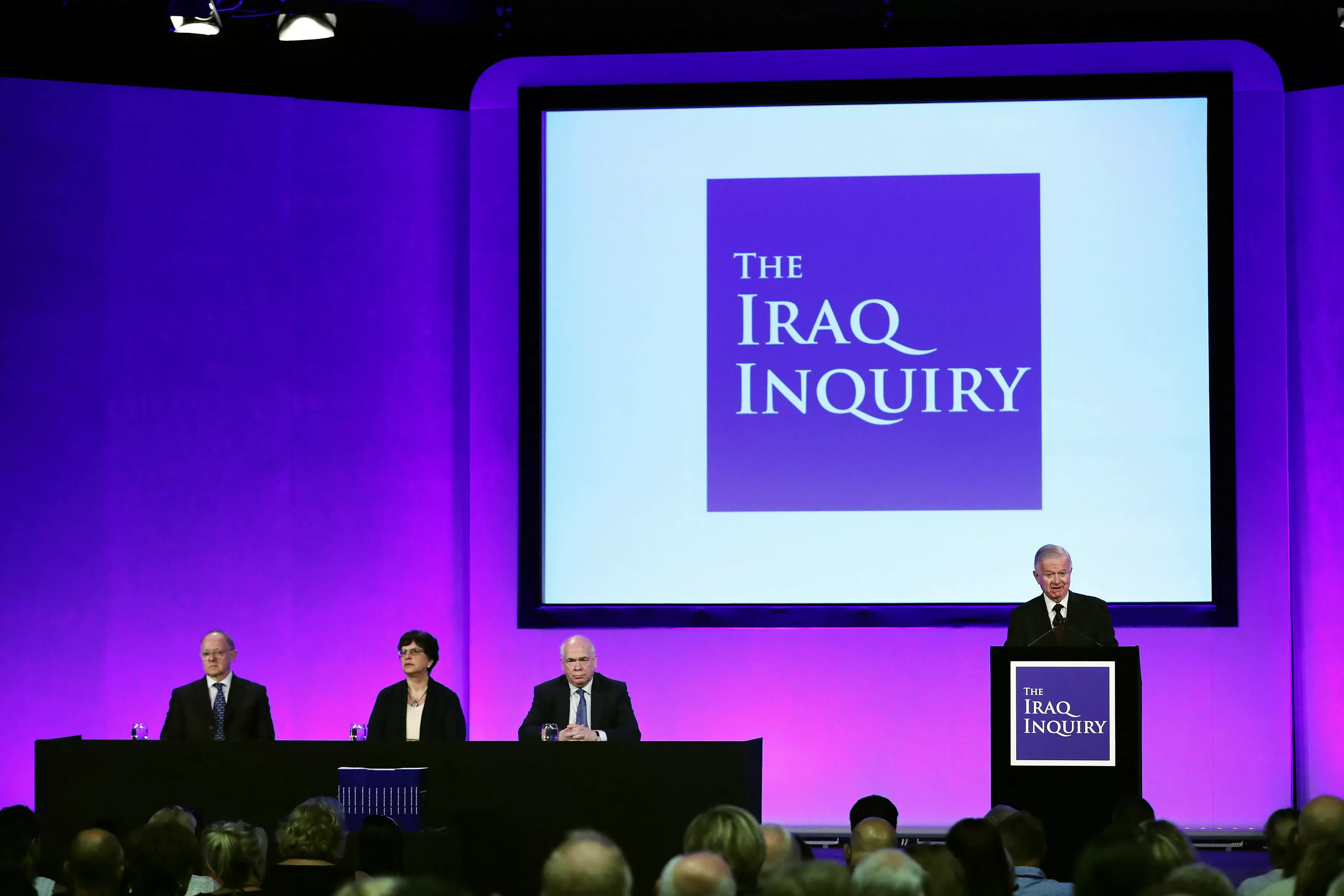 sir john chilcot presents the iraq inquiry report at the queen elizabeth ii centre in westminster london britain july 6 2016 photo reuters sir john chilcot presents the iraq inquiry report at the queen elizabeth ii centre in westminster london britain july 6 2016 photo reuters