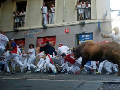 six gored on second day of spain s san fermin bull running week six gored on second day of spain s san fermin bull running week