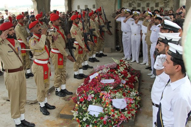 edhi buried after state funeral at national stadium top political leaders services chiefs attend last rites photo aysha saleem express