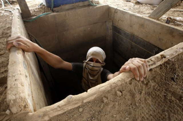 since january 26 at least 12 gazans have been killed in five separate tunnel collapses photo afp since january 26 at least 12 gazans have been killed in five separate tunnel collapses photo afp