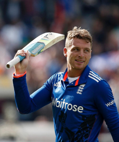 england 039 s jos buttler raises his bat after scoring 129 from 77 balls against new zealand during the first one day international at edgbaston in birmingham on june 9 2015 photo afp england 039 s jos buttler raises his bat after scoring 129 from 77 balls against new zealand during the first one day international at edgbaston in birmingham on june 9 2015 photo afp