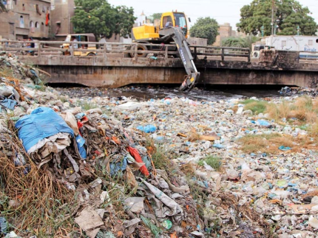 gujjar nullah being cleaned on monday afternoon photo aysha saleem express gujjar nullah being cleaned on monday afternoon photo aysha saleem express