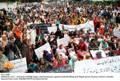 renewed demands mqm protests worker s killing renewed demands mqm protests worker s killing