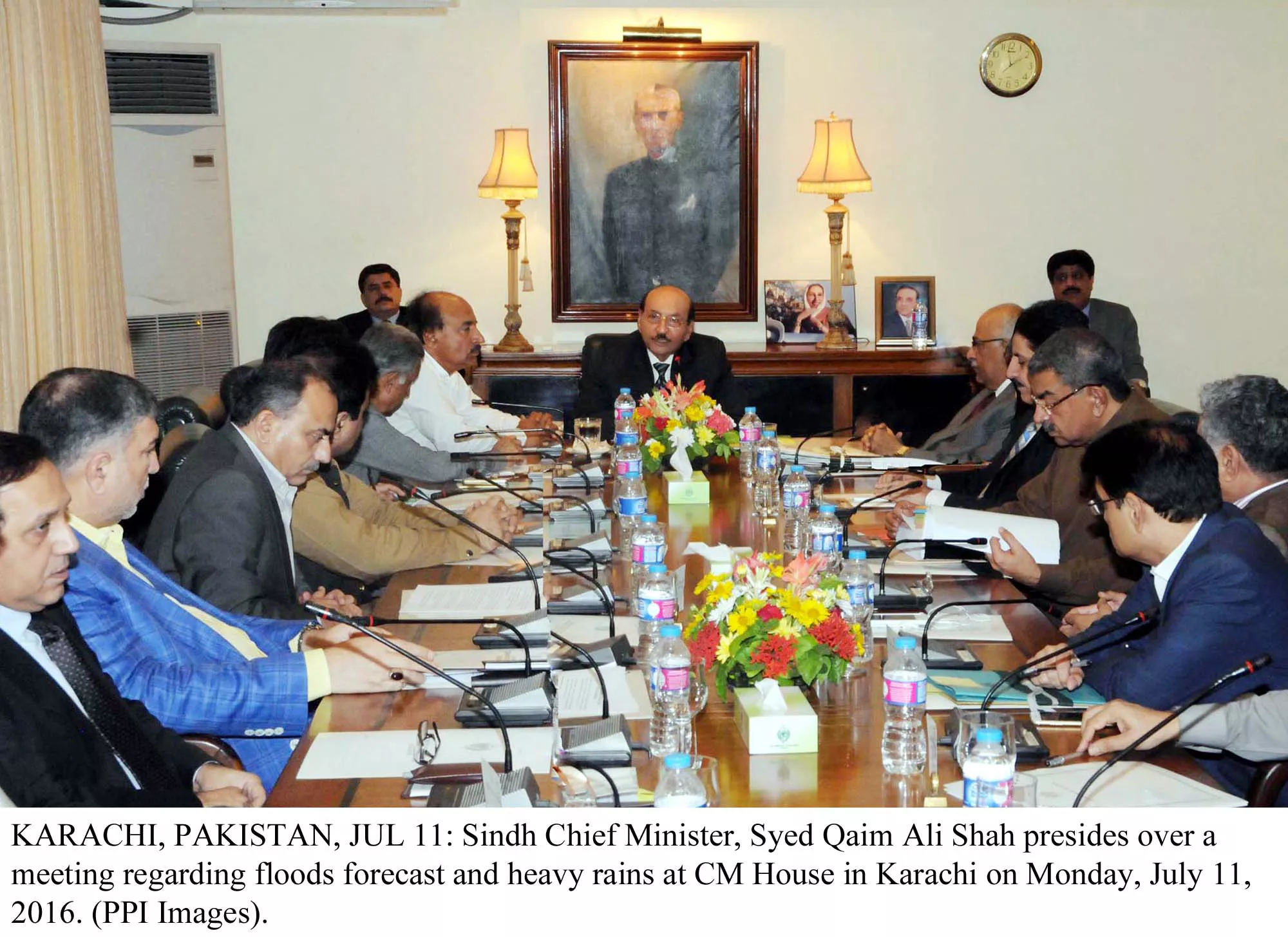 irrigation secretary zaheer hyder shah briefing the cm said the work on nine vulnerable bunds simultaneously is under way for the last month photo ppi irrigation secretary zaheer hyder shah briefing the cm said the work on nine vulnerable bunds simultaneously is under way for the last month photo ppi