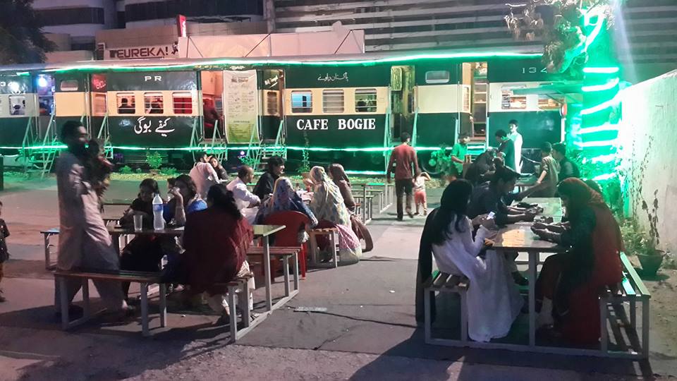 the karachi based caf may be one of the better surprises the city s busiest business street has to offer photo cafe bogie facebook page