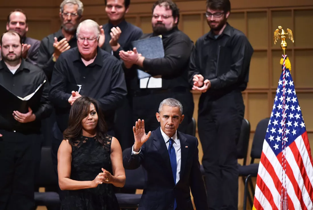 us president barack obama and first lady michelle obama depart following an interfaith memorial service for the victims of the dallas police shooting at the morton h meyerson symphony center on july 12 2016 in dallas texas photo afp us president barack obama and first lady michelle obama depart following an interfaith memorial service for the victims of the dallas police shooting at the morton h meyerson symphony center on july 12 2016 in dallas texas photo afp