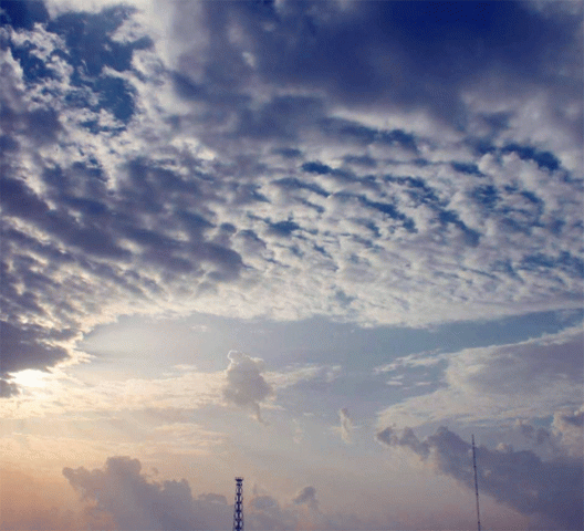 a stunning cloud formation is seen in the sky while driving on karachi 039 s super highway photo aimey ahmed