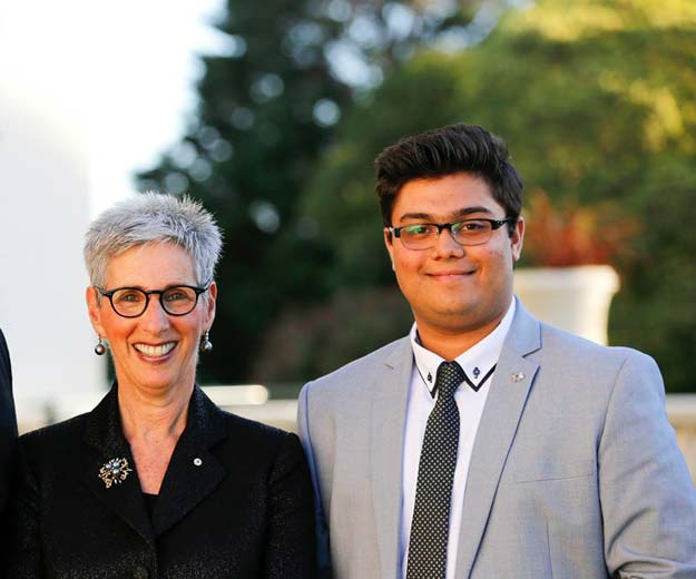 khurram jahangir khan with governor of victoria honourable linda dessau am photo khurram jahangir khan facebook