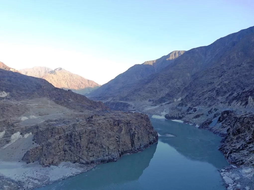 the site of the diamer dam site on the indus river the site of the diamer dam site on the indus river