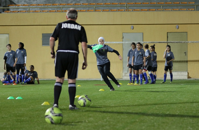 members of jordan 039 s women 039 s under 17 national football team traincapital amman fifa 039 s u 17 women 039 s world cup will kick off on september 30 in jordan photo afp members of jordan 039 s women 039 s under 17 national football team traincapital amman fifa 039 s u 17 women 039 s world cup will kick off on september 30 in jordan photo afp