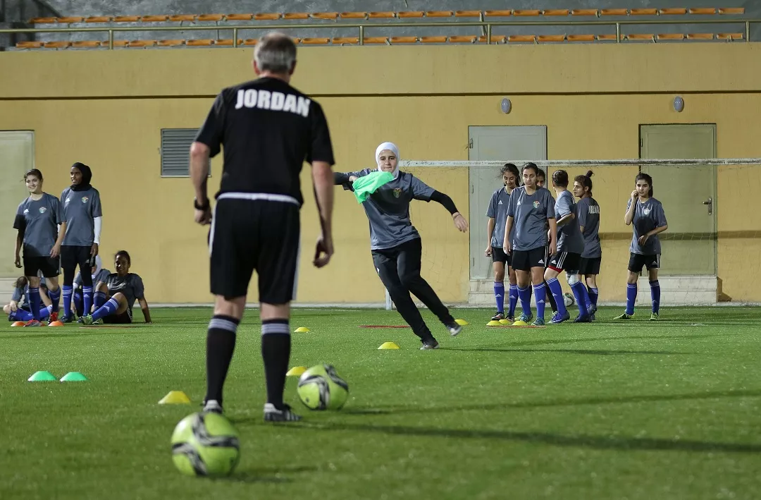 members of jordan 039 s women 039 s under 17 national football team traincapital amman fifa 039 s u 17 women 039 s world cup will kick off on september 30 in jordan photo afp members of jordan 039 s women 039 s under 17 national football team traincapital amman fifa 039 s u 17 women 039 s world cup will kick off on september 30 in jordan photo afp