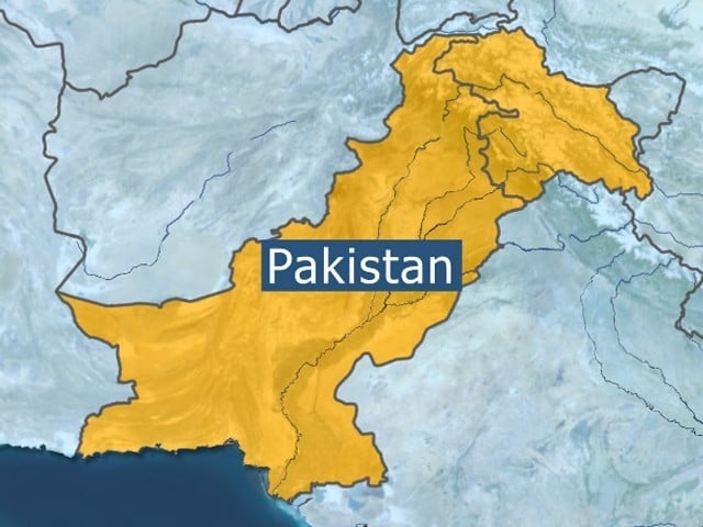 a map showing pakistan photo afp