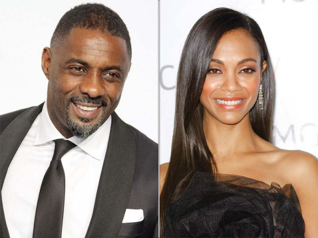 saldana will star alongside elba in the upcoming instalment of the star trek franchise photo file saldana will star alongside elba in the upcoming instalment of the star trek franchise photo file