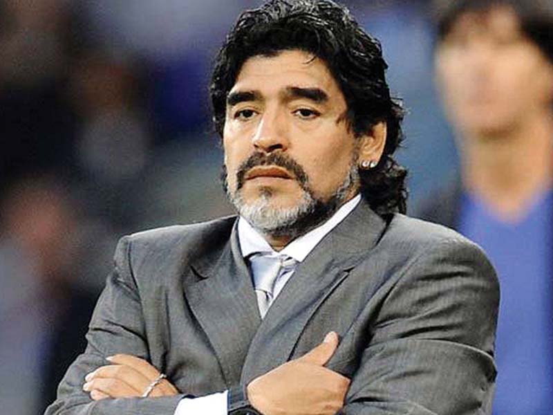 maradona was declared joint fifa player of the 20th century with pele photo file