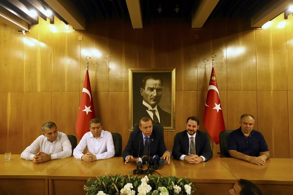 turkish president tayyip erdogan addresses during an attempted coup in istanbul turkey photo reuters