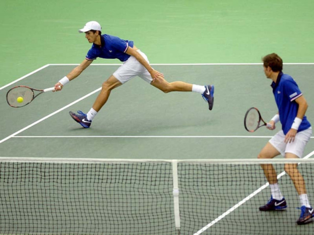 mahut and herbert took only 25 minutes to cruise through the opening set on the hardcourt of the werk arena photo afp mahut and herbert took only 25 minutes to cruise through the opening set on the hardcourt of the werk arena photo afp
