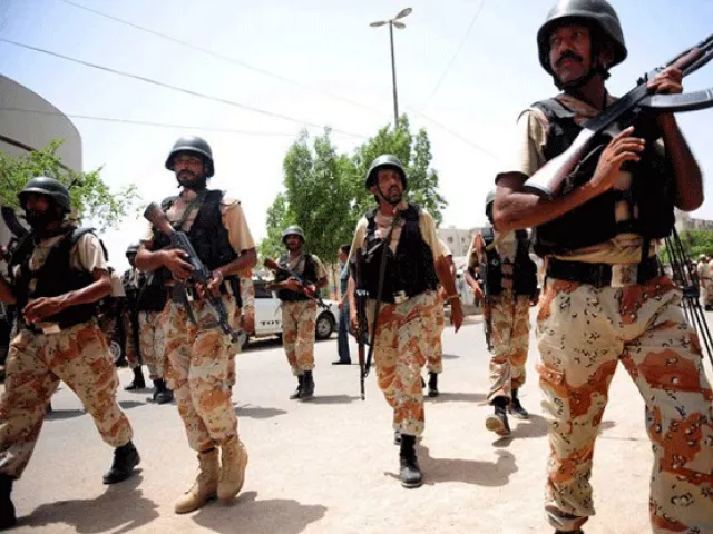 a file photo of rangers in karachi photo afp a file photo of rangers in karachi photo afp