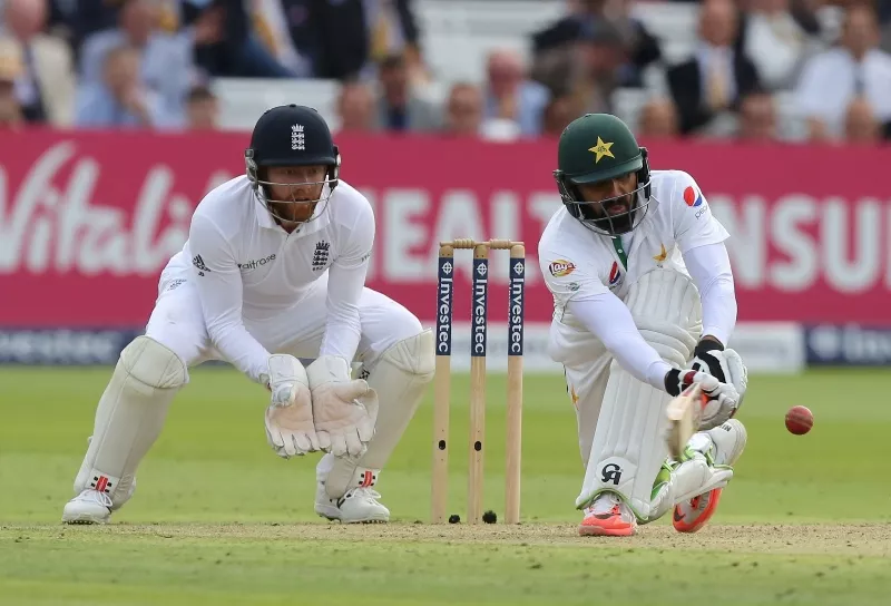 misbah was caught for a nought after trying to go over the rope for a boundary in the second innings photo afp misbah was caught for a nought after trying to go over the rope for a boundary in the second innings photo afp