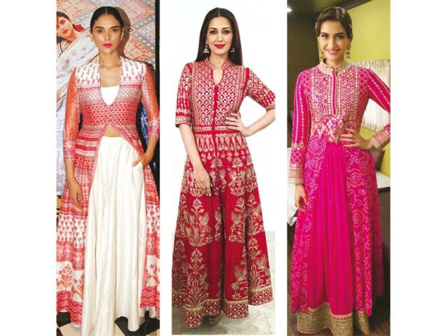 numerous bollywood divas have donned dongre s outfits in the past photos file numerous bollywood divas have donned dongre s outfits in the past photos file