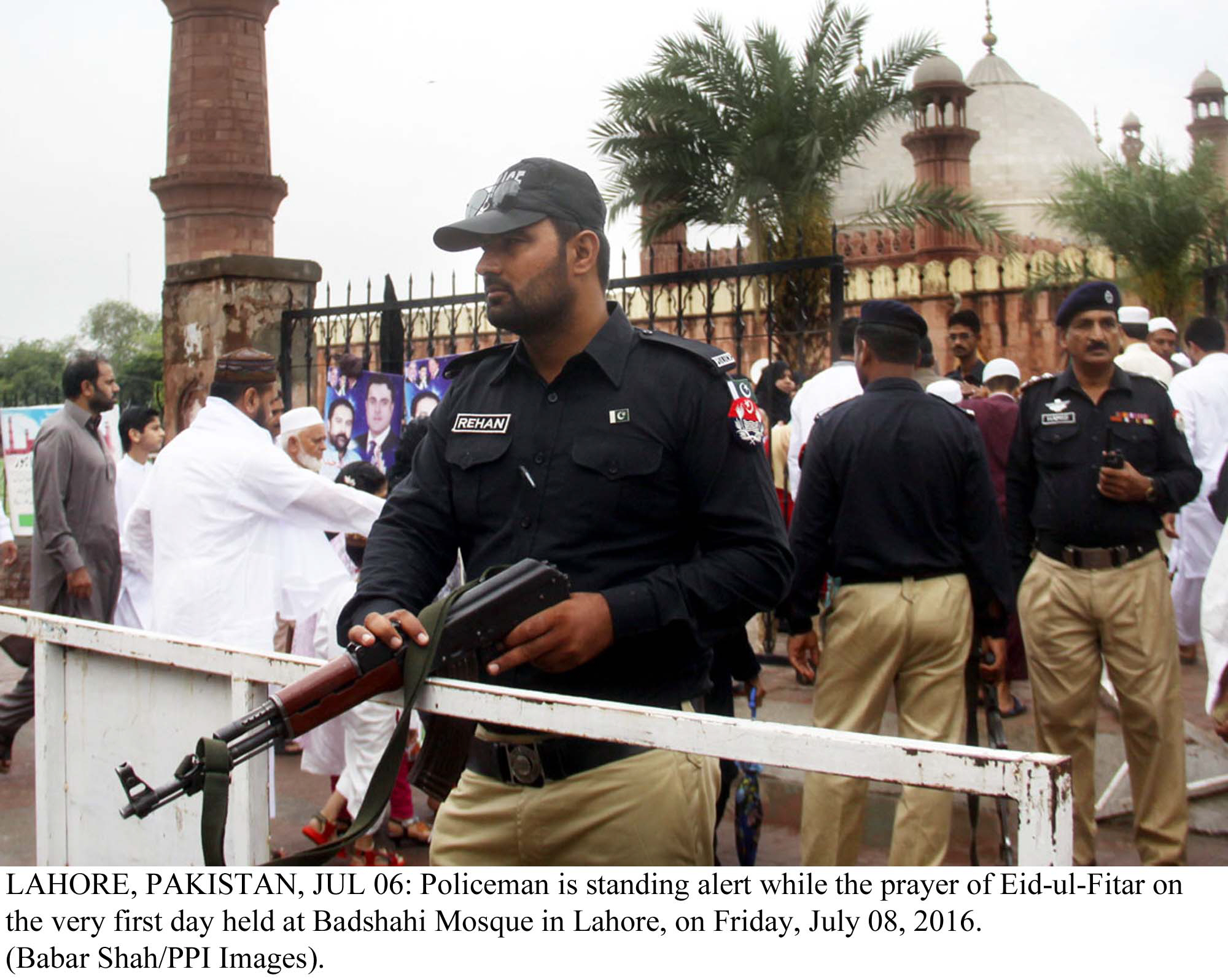 a police team was stationed at nadim masih s house on friday they said they were there to protect the house which is located in a muslim majority area photo ppi