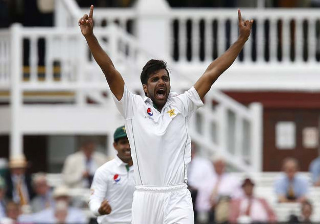 pakistan 039 s rahat ali r successfully appeals for the wicket of england 039 s captain alastair cook resulting in the loss of his wicket to a catch by pakistan 039 s sarfraz ahmed for 8 runs on the fourth day of the first test cricket match between england and pakistan at lord 039 s cricket ground in london on july 17 2016 photo afp pakistan 039 s rahat ali r successfully appeals for the wicket of england 039 s captain alastair cook resulting in the loss of his wicket to a catch by pakistan 039 s sarfraz ahmed for 8 runs on the fourth day of the first test cricket match between england and pakistan at lord 039 s cricket ground in london on july 17 2016 photo afp