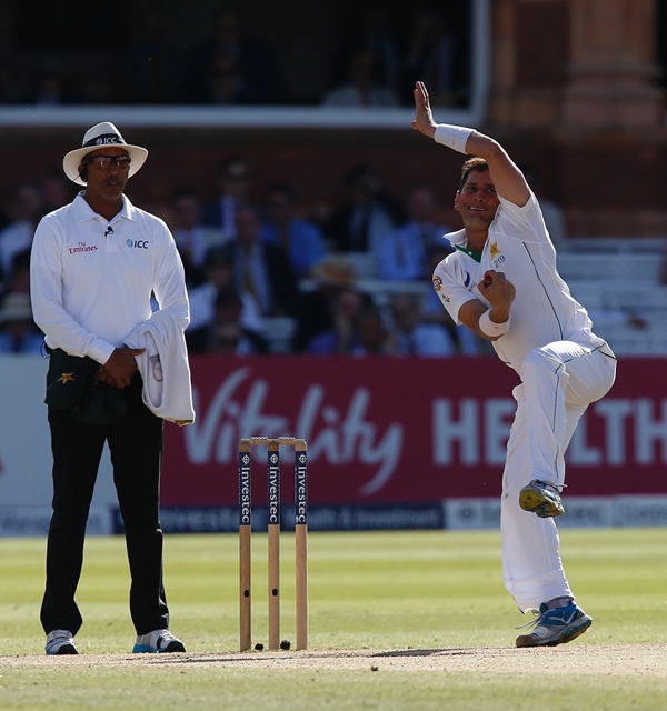 yasir shah r bowls during the first test cricket match between england and pakistan at lord 039 s cricket ground in london on july 17 2016 photo afp