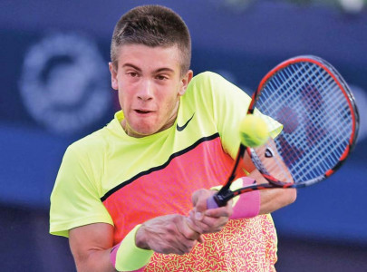 davis cup coric wrings sock as croatia stun usa 3 2