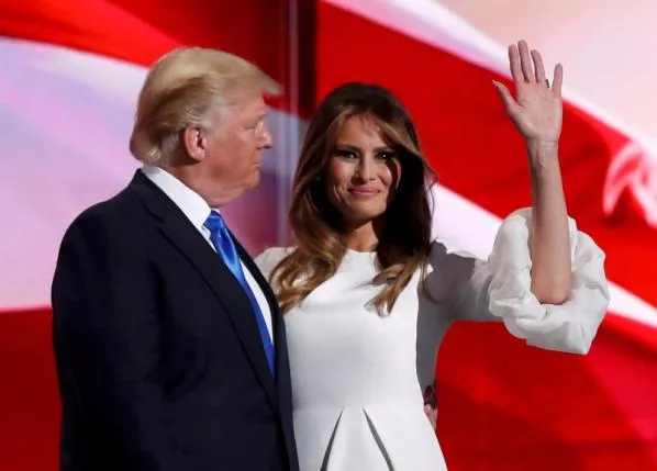 melania trump stands with her husband republican us presidential candidate donald trump at the republican national convention in cleveland ohio u s july 18 2016 photo reuters melania trump stands with her husband republican us presidential candidate donald trump at the republican national convention in cleveland ohio u s july 18 2016 photo reuters