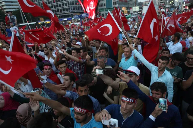 people gather at kizilay square in ankara on july 18 2016 to protest against parallel state gulenist terrorist organisation 039 s failed military coup attempt photo afp people gather at kizilay square in ankara on july 18 2016 to protest against parallel state gulenist terrorist organisation 039 s failed military coup attempt photo afp