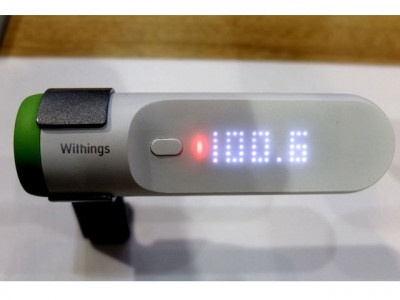 this wi fi enabled thermometer doesn t need to sit under your tongue this wi fi enabled thermometer doesn t need to sit under your tongue