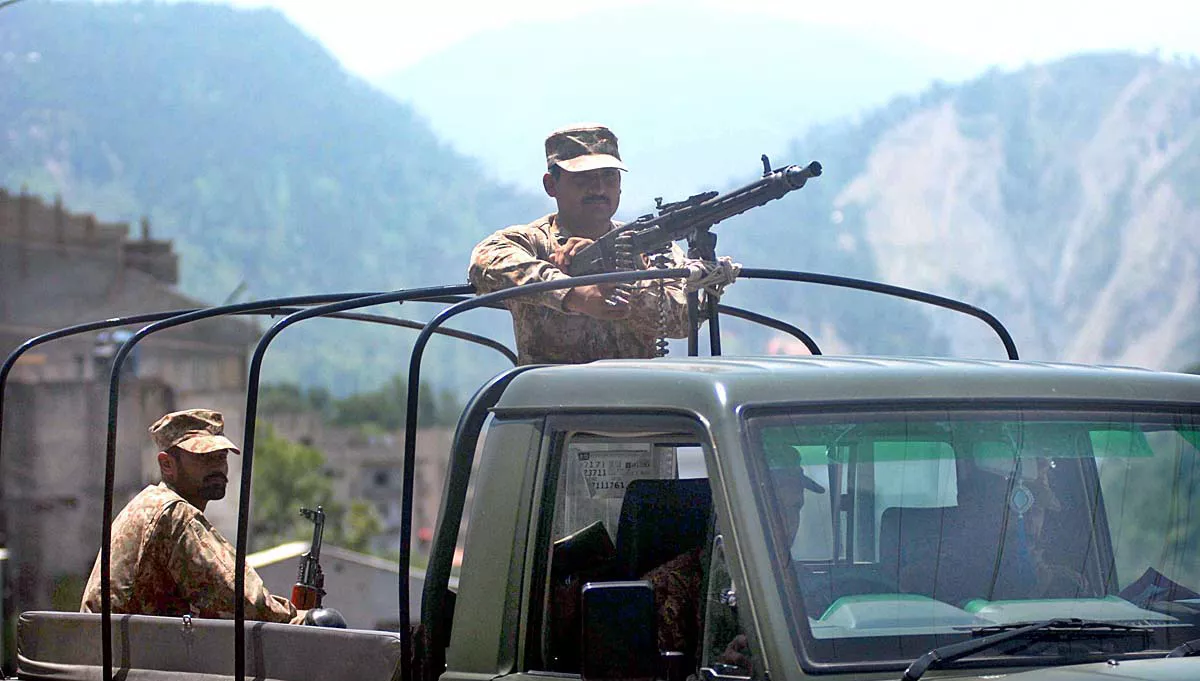army 039 s personnel monitor security situation in muzaffarabad ahead of general elections photo app army 039 s personnel monitor security situation in muzaffarabad ahead of general elections photo app