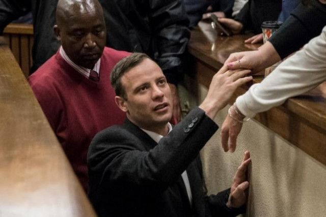 olympic and paralympic track star oscar pistorius leaves the court after his sentence hearing at the north gauteng high court in pretoria south africa july 6 2016 photo reuters olympic and paralympic track star oscar pistorius leaves the court after his sentence hearing at the north gauteng high court in pretoria south africa july 6 2016 photo reuters