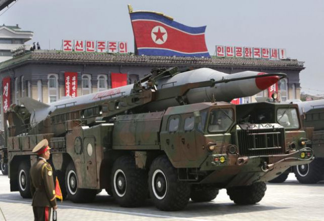 a missile is carried by a military vehicle during a parade to commemorate the 60th anniversary of the signing of a truce in the 1950 1953 korean war at kim il sung square in pyongyang photo reuters a missile is carried by a military vehicle during a parade to commemorate the 60th anniversary of the signing of a truce in the 1950 1953 korean war at kim il sung square in pyongyang photo reuters