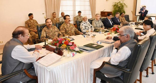 prime minister nawaz sharif chairing a meeting of national security committee at pm 039 s house in islamabad on friday july 22 2016 photo pml n prime minister nawaz sharif chairing a meeting of national security committee at pm 039 s house in islamabad on friday july 22 2016 photo pml n
