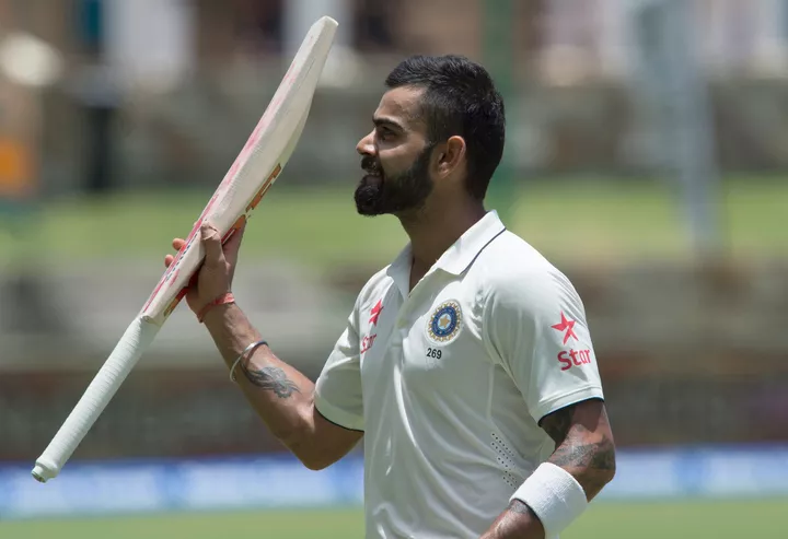 virat kohli waves to the crowd after batting 200 runs during day two of the cricket test match between west indies and india july 22 2016 at sir vivian richards stadium in st john 039 s antigua photo afp virat kohli waves to the crowd after batting 200 runs during day two of the cricket test match between west indies and india july 22 2016 at sir vivian richards stadium in st john 039 s antigua photo afp