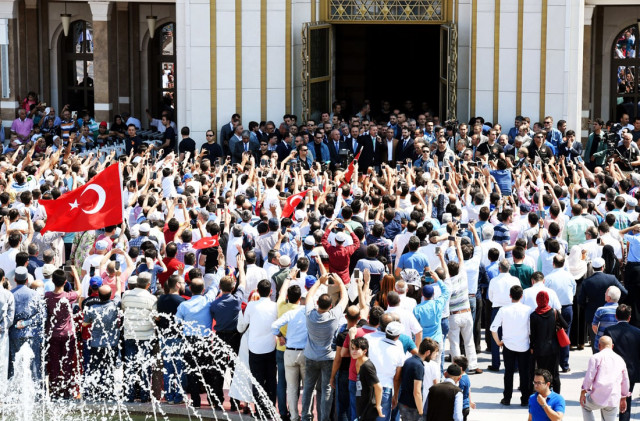 turkish president tayyip erdogan addresses his supporters after the friday prayers in ankara turkey july 22 2016 photo reuters turkish president tayyip erdogan addresses his supporters after the friday prayers in ankara turkey july 22 2016 photo reuters