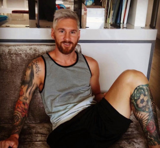 messi goes blond for upcoming season messi goes blond for upcoming season