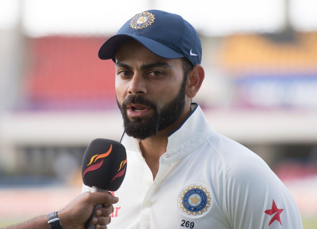 virat kohli being interviewed at sir vivian richards stadium in st john 039 s antigua photo afp virat kohli being interviewed at sir vivian richards stadium in st john 039 s antigua photo afp