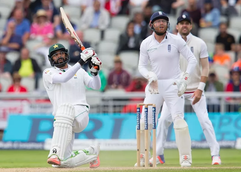 misbahul haq l hits six runs off moeen ali at the old trafford cricket ground in manchester england on july 25 2016 photo afp misbahul haq l hits six runs off moeen ali at the old trafford cricket ground in manchester england on july 25 2016 photo afp
